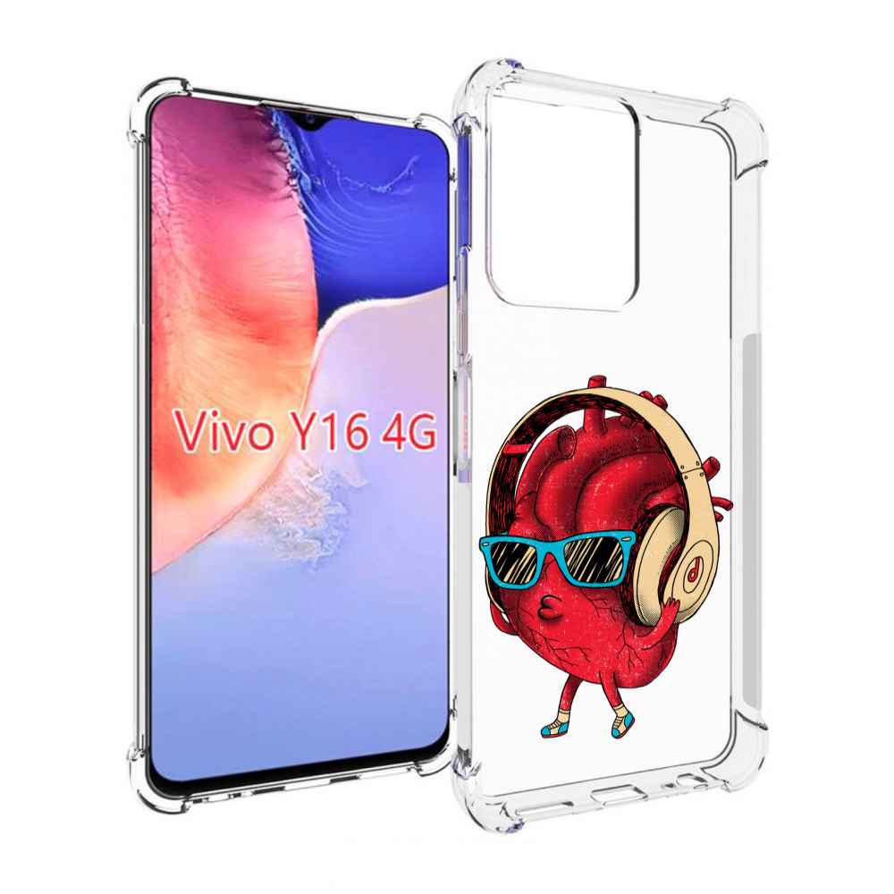 

Чехол MyPads слушай сердце для Vivo Y16 4G/ Vivo Y02S, Прозрачный, Tocco