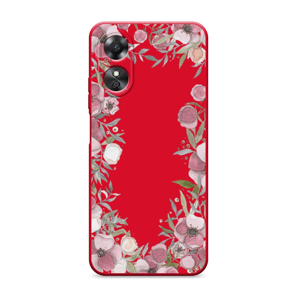 

Чехол Awog на Oppo A17 "Розовая цветочная рамка", Розовый;зеленый, 2512053-1