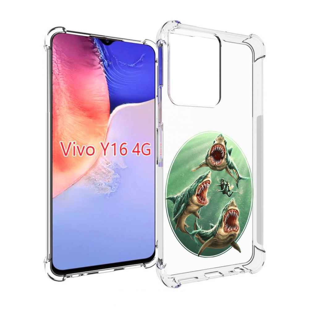 

Чехол MyPads синяя бездна для Vivo Y16 4G/ Vivo Y02S, Прозрачный, Tocco