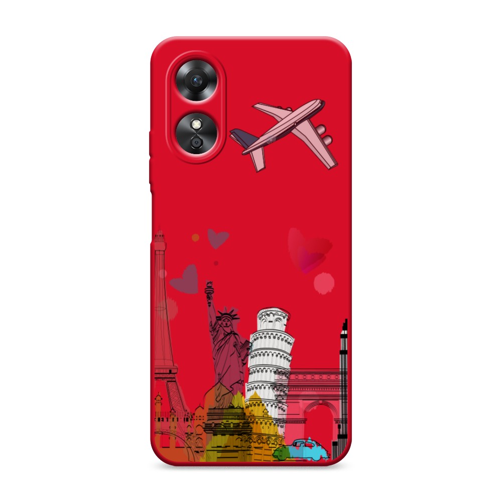 

Чехол Awog на Oppo A17 "Самолет путешествий", Желтый, 2512053-1