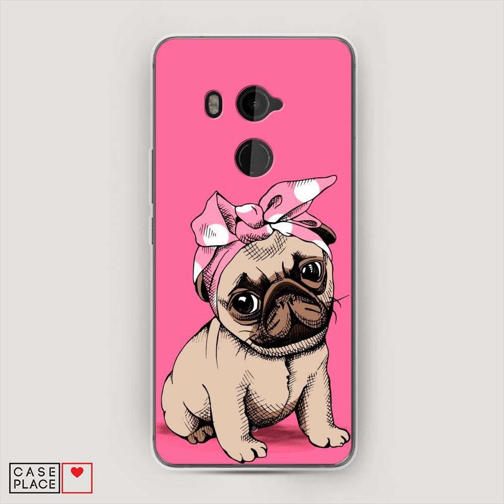 

Чехол Awog на HTC U11 Plus / Эйчтиси U11 Plus "Dog Pin-Up", Разноцветный, 102150-2