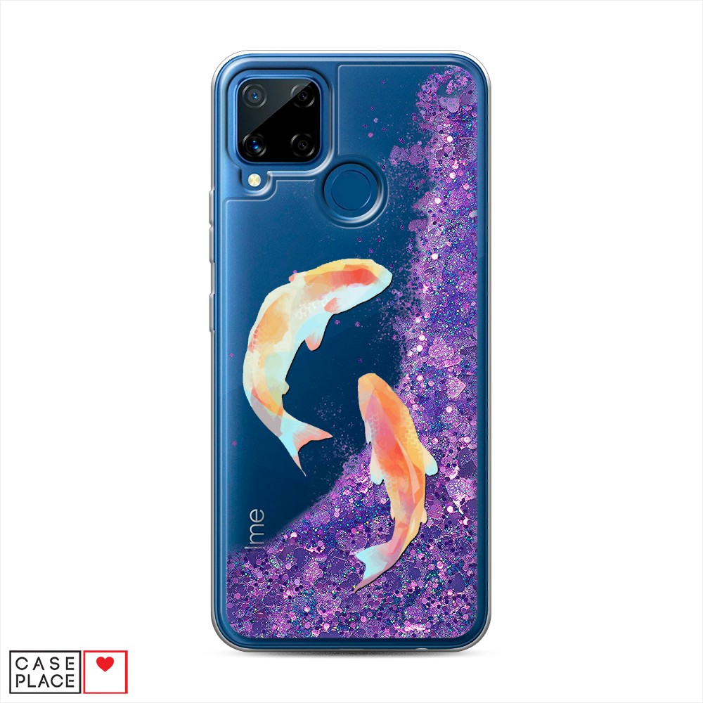

Чехол Awog на Realme C15 "Акварельные карпы", Разноцветный, 255092-1
