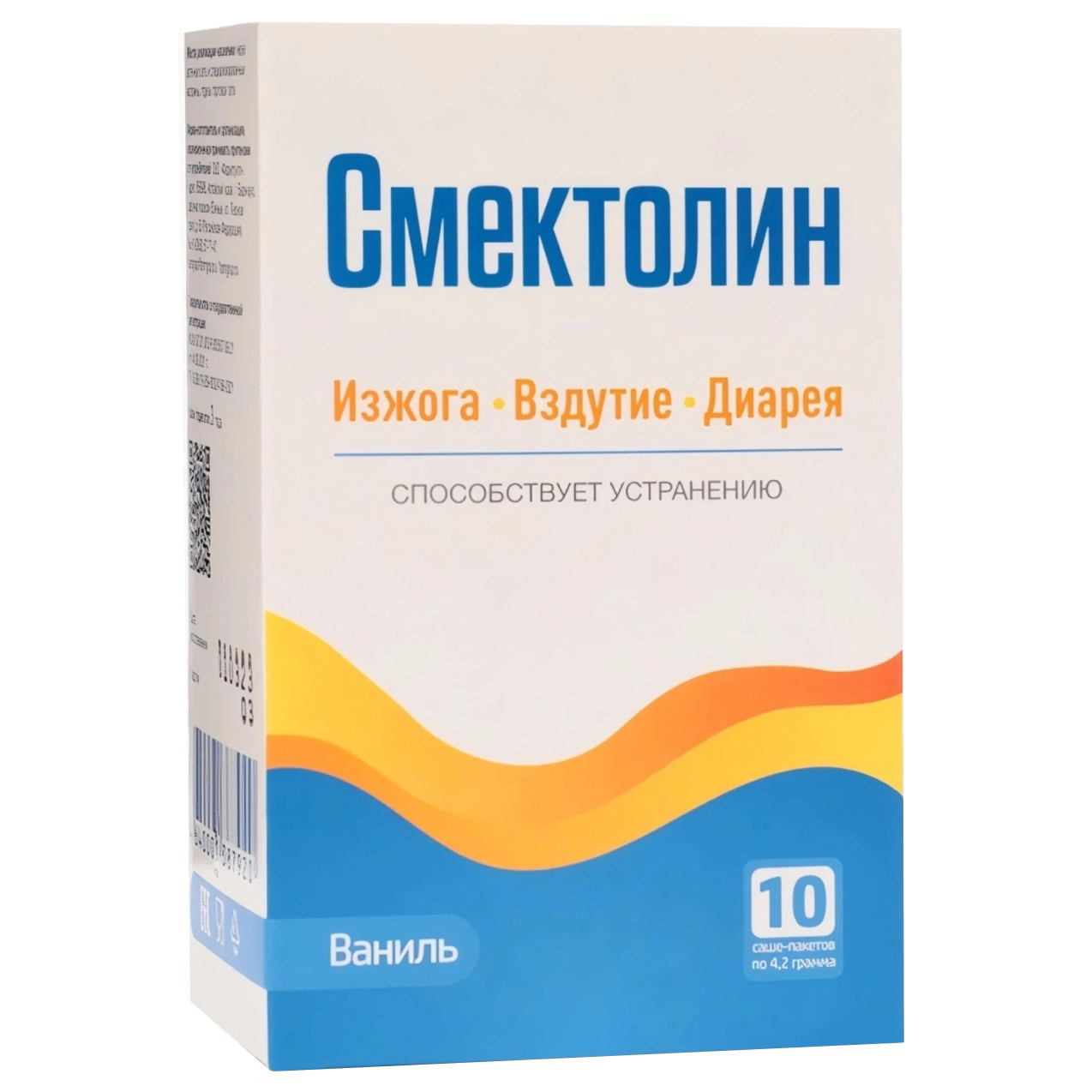 Смектолин со вкусом ванили, порошок для приема внутрь, 10 саше-пакетов по 4, 2 г, Фармгрупп  - купить