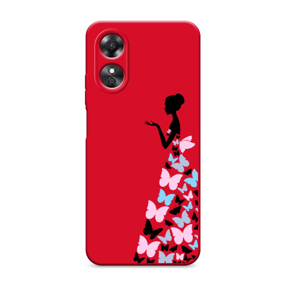 

Чехол Awog на Oppo A17 "Платье из бабочек", Белый;розовый, 2512053-1