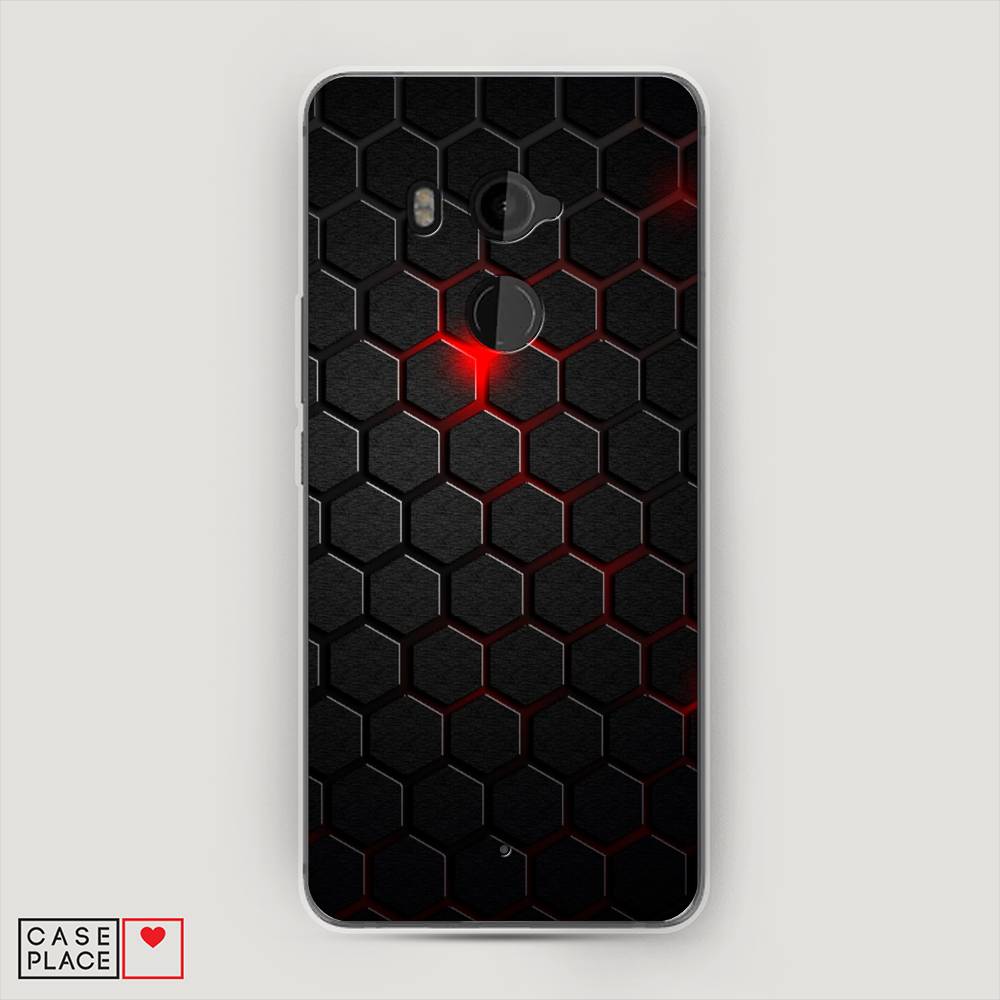 

Чехол Awog "Фон соты красные" для HTC U11 Plus, 102150-3