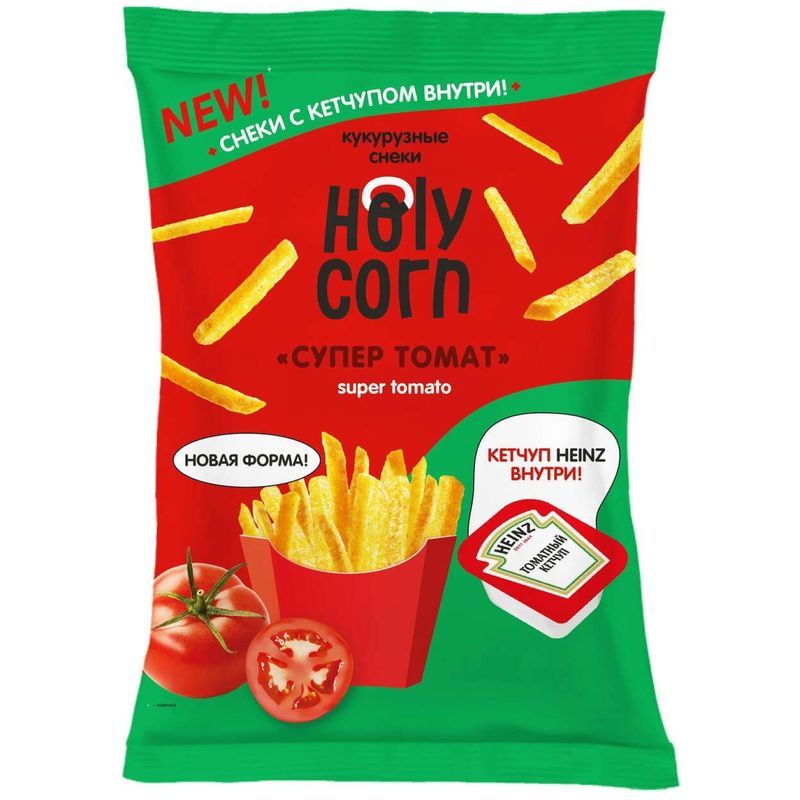 Снеки кукурузные Holy Corn томат 50 г