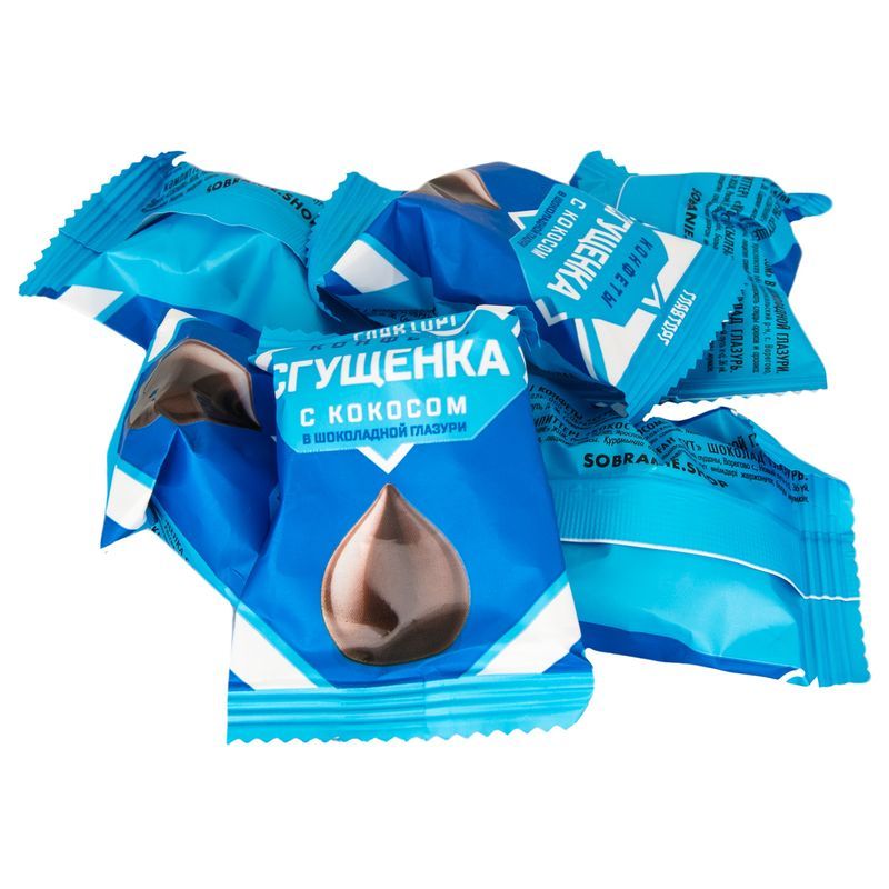 

Конфеты шоколадные Sobranie сгущенка с кокосом