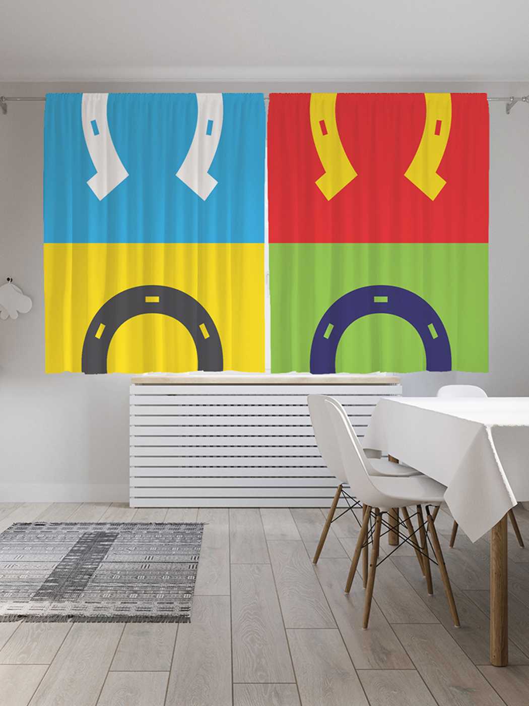 

Классические шторы JoyArty "Цвета фортуны", серия Oxford DeLux, 2 полотна 145x180 см, Цвета фортуны