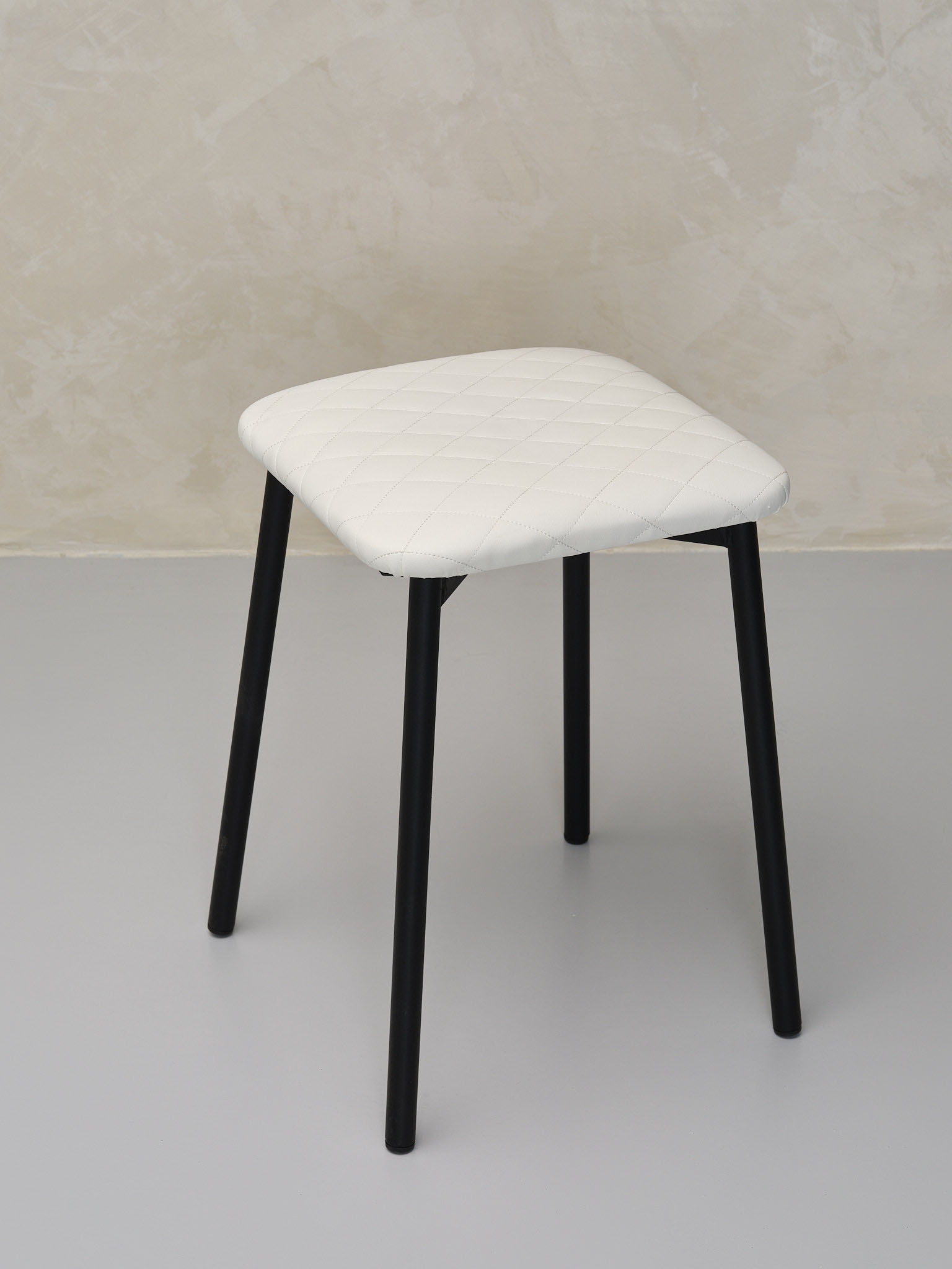 Табурет для кухни Furnica Stool с мягким сиденьем, 1 шт белый