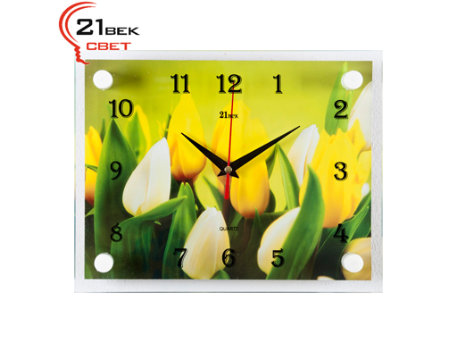 фото Часы настенные "21 век""тюльпаны"2026-168 nobrand