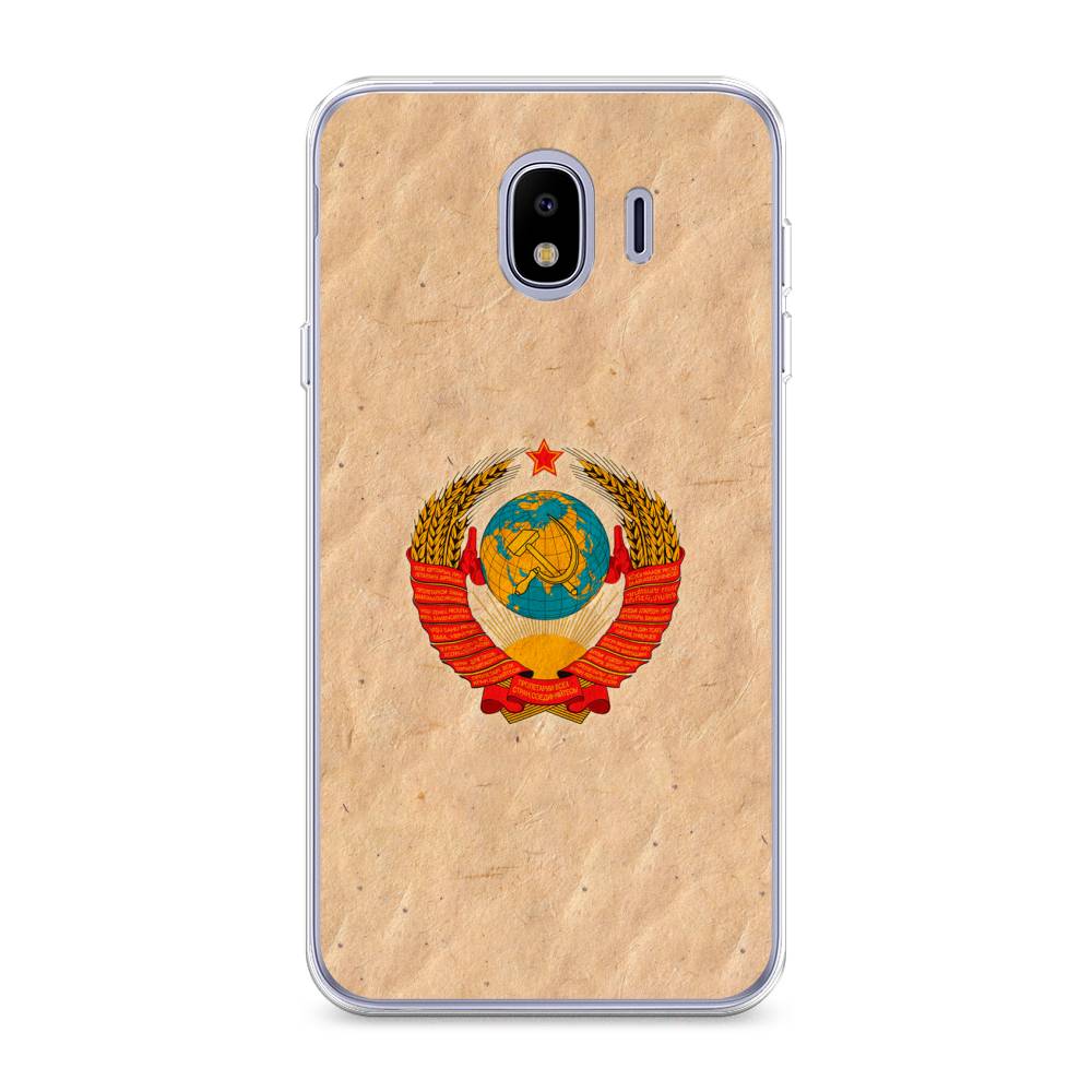 

Чехол Awog на Samsung Galaxy J4 "Союз пролетариев", Бежевый;красный, 26450-10