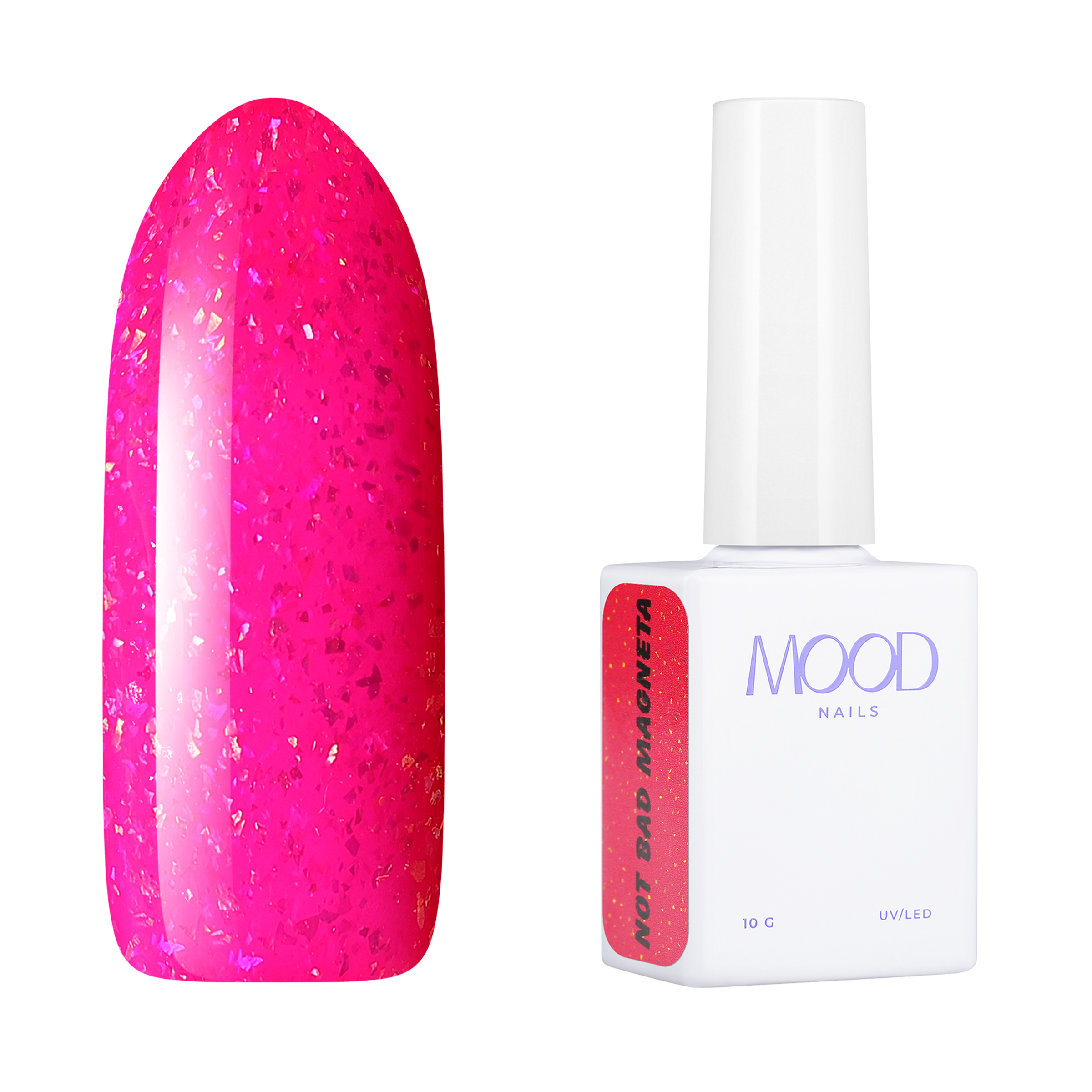 

Гель-лак MOODNAIL Gel-polish Not Bad Magneta, 10 г
