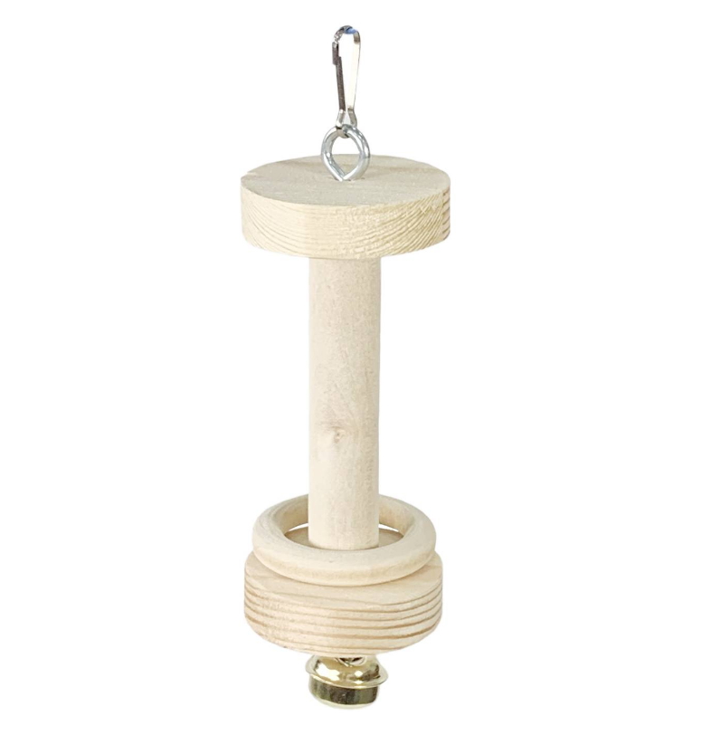 

Игрушка для птиц Dumbell Ring PetStandArt, Размер 13x4cм. Материал: Дерево