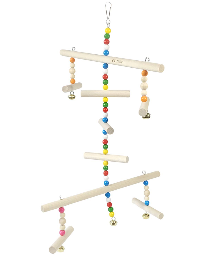 Игрушка для птиц PetStandArt Sticks, дерево 45 x 30 x 2 cм