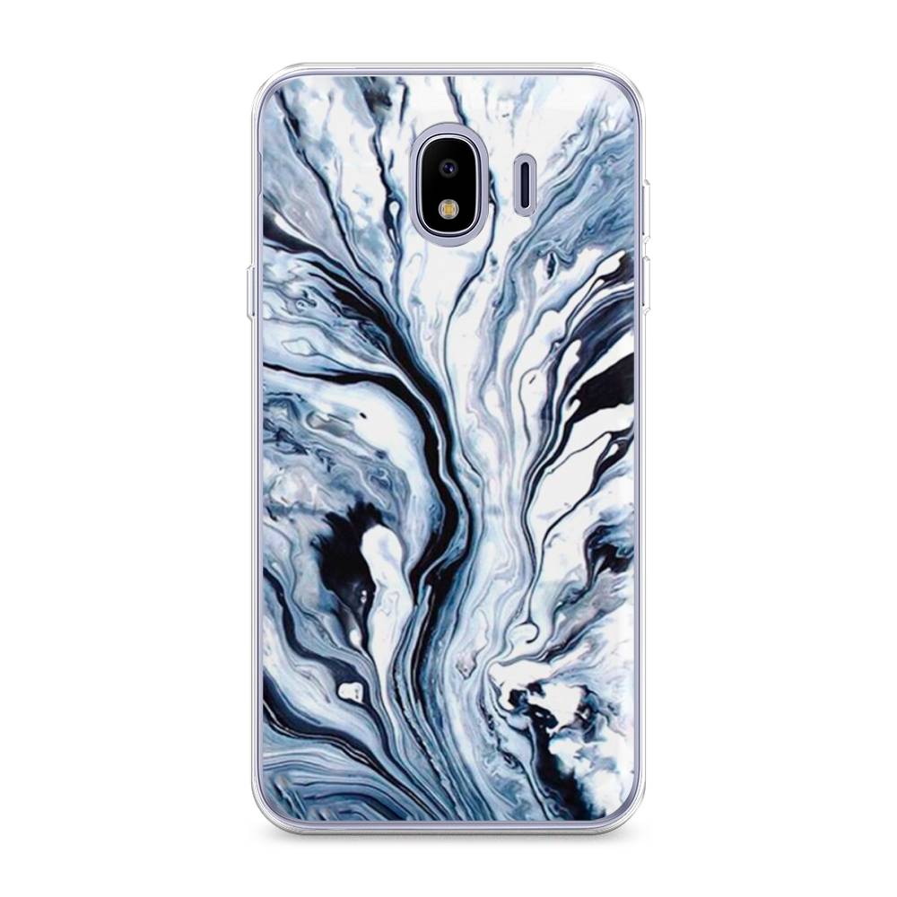 

Чехол Awog на Samsung Galaxy J4 "Голубой минерал мрамор", 26450-3