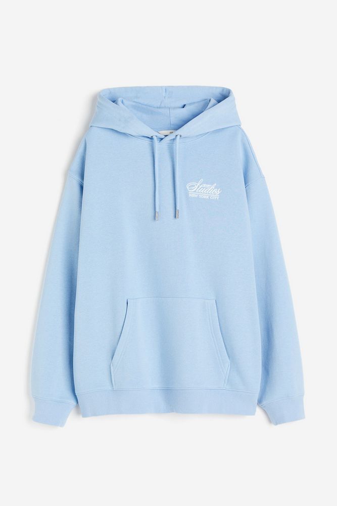 

Худи женское H&M 1097580 голубое S, Голубой, 1097580