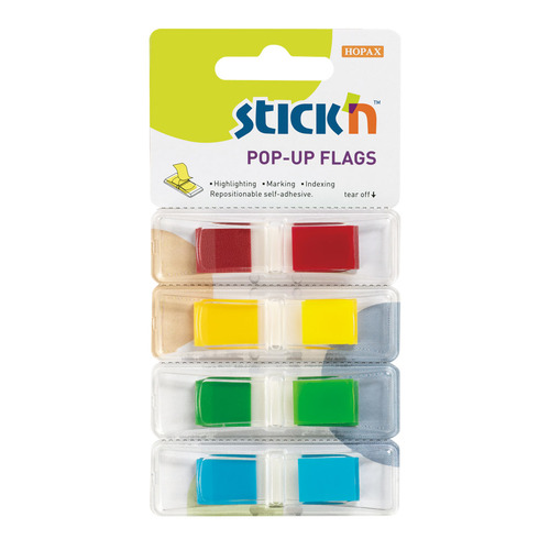 

Упаковка закладок STICK`N 26020, 12x45 мм, 4 цв х 35 лист, Разноцветный