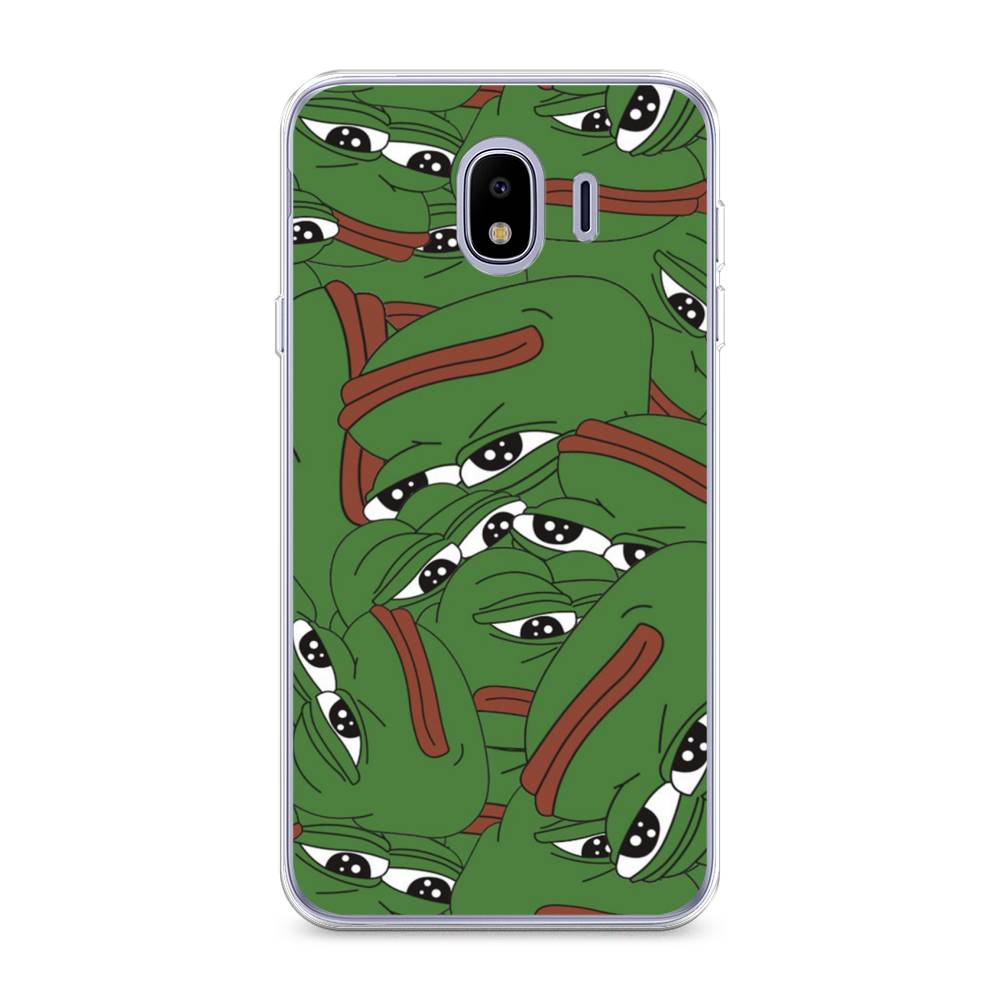 

Чехол Awog на Samsung Galaxy J4 "Печальный frog", Зеленый;белый, 26450-9