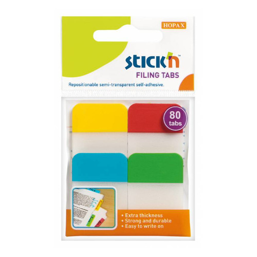 

Упаковка разделителей STICK`N 21607, 25x38 мм, 4 цв х 20 лист
