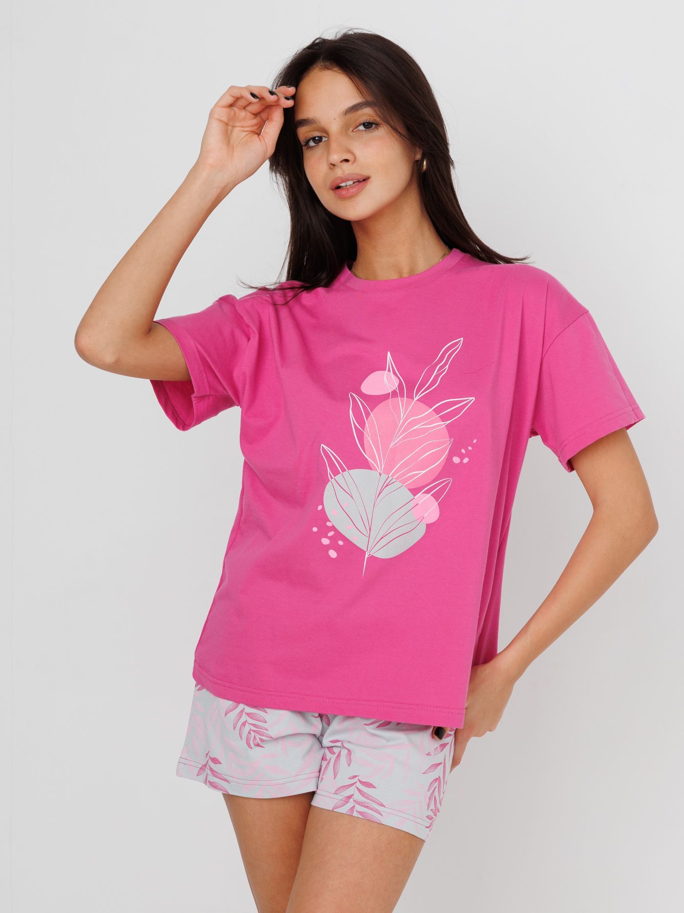 Комплект домашний женский Home Style 3230КШ красный 46 RU 700₽