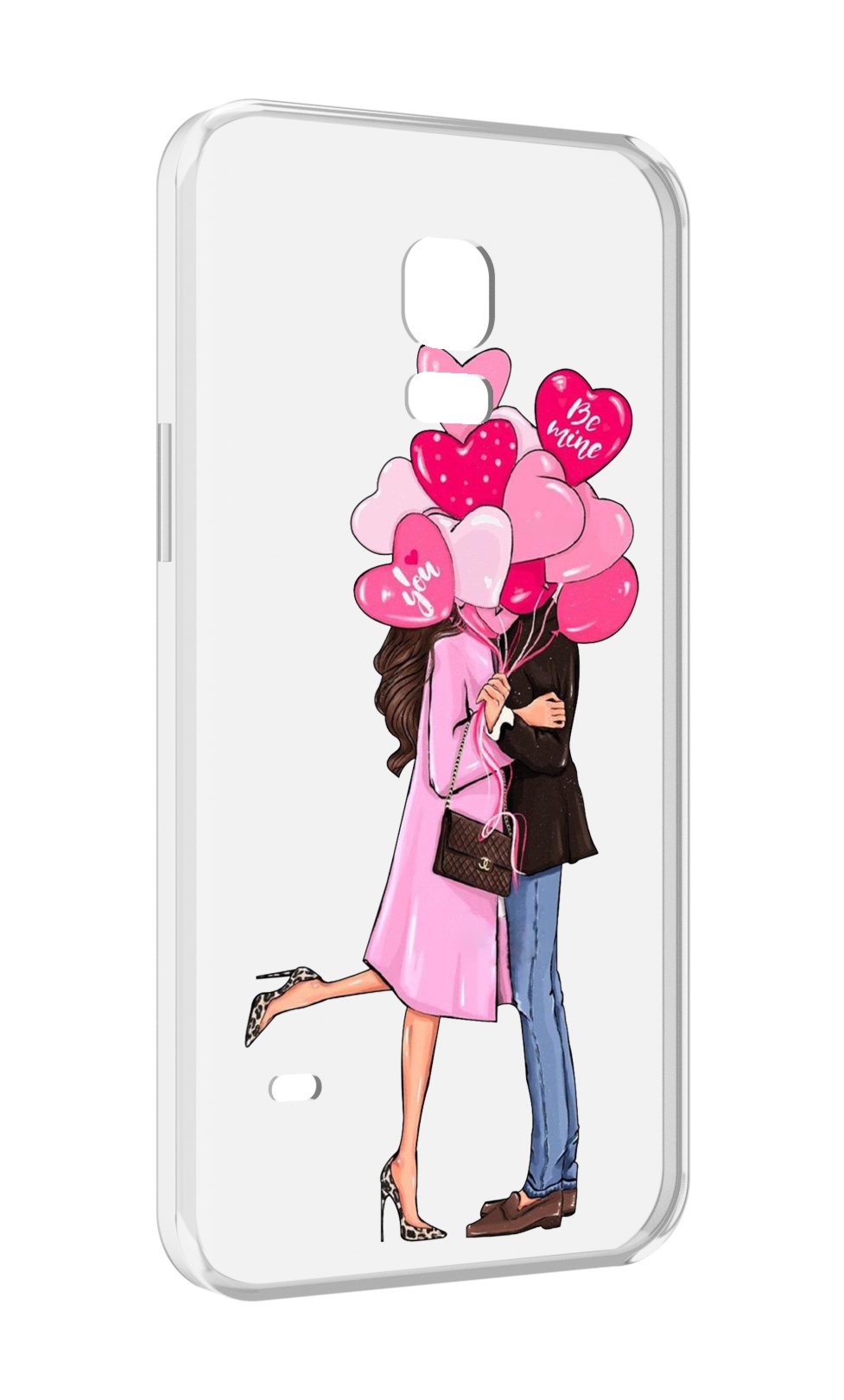 

Чехол MyPads девушка-с-парнем-сердечки женский для Samsung Galaxy S5 mini, Прозрачный, Tocco