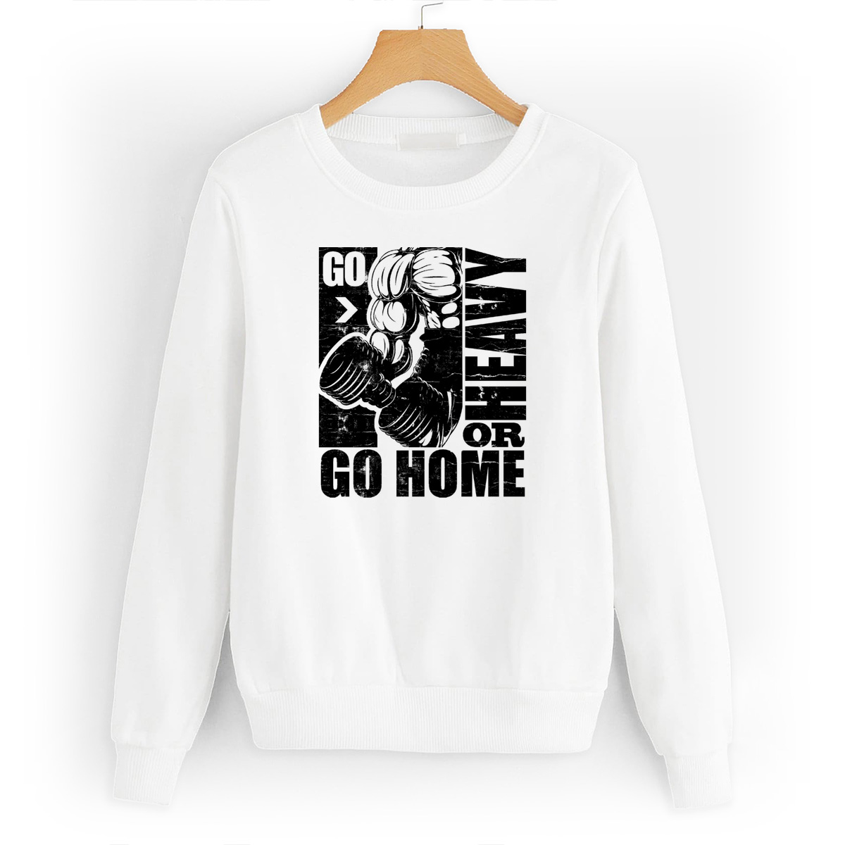 

Свитшот белый CoolPodarok Go home or heavy, W0113427