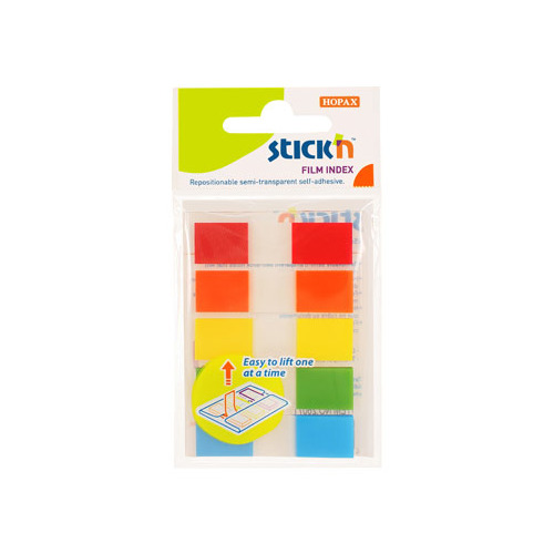 

Упаковка закладок STICK`N 26071, 45x12 мм, 5 цв х 20 лист, 24шт в упаковке, Разноцветный