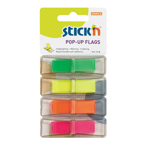 

Упаковка закладок STICK`N 26017, 12x45 мм, 4 цв х 40 лист, 24 шт в упаковке