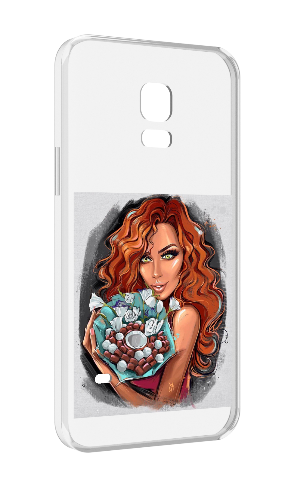 

Чехол MyPads девушка-с-кокосовым-букетом женский для Samsung Galaxy S5 mini, Прозрачный, Tocco