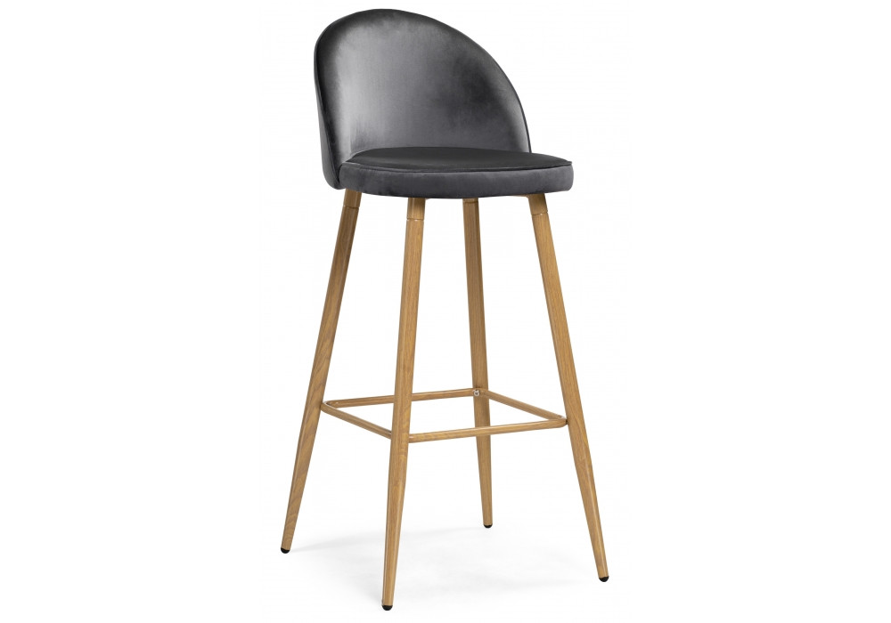 

Барный стул Woodville Dodo 1 Dark grey with edging/Wood, Dodo 1