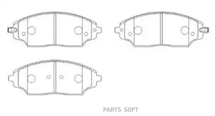 

Колодки Тормозные Дисковые Передн Chevrolet: Cobalt, Aveo 11- +Abs HSB HP5286