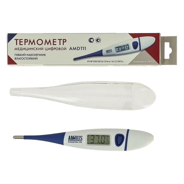 

Термо meтр meд электрон AMDT-11, Белый;синий