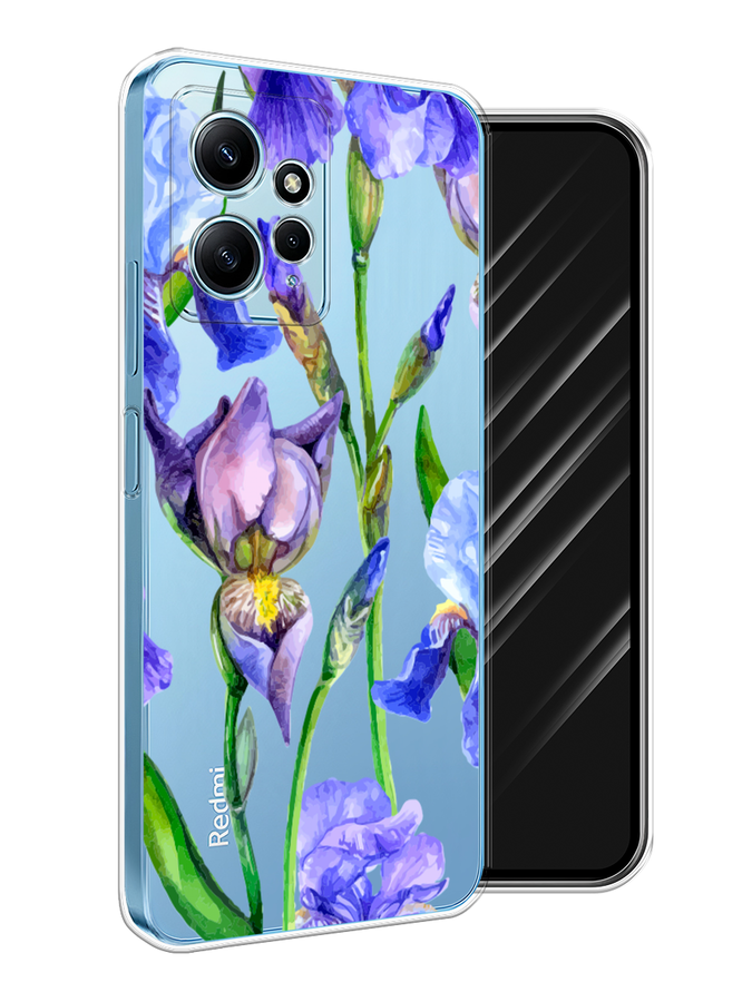

Чехол Awog на Xiaomi Redmi Note 12 4G "Синие ирисы", Фиолетовый;голубой;зеленый, 318350-1