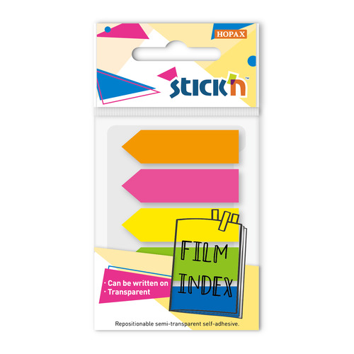 

Упаковка закладок STICK`N 27085, 45x12 мм, 5 цв х 20 лист, Разноцветный