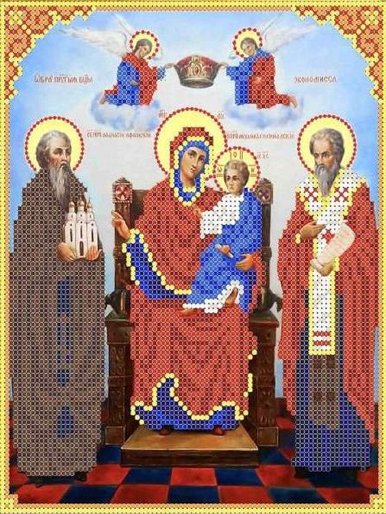 

Рисунок на ткани «Богородица Экономисса»
