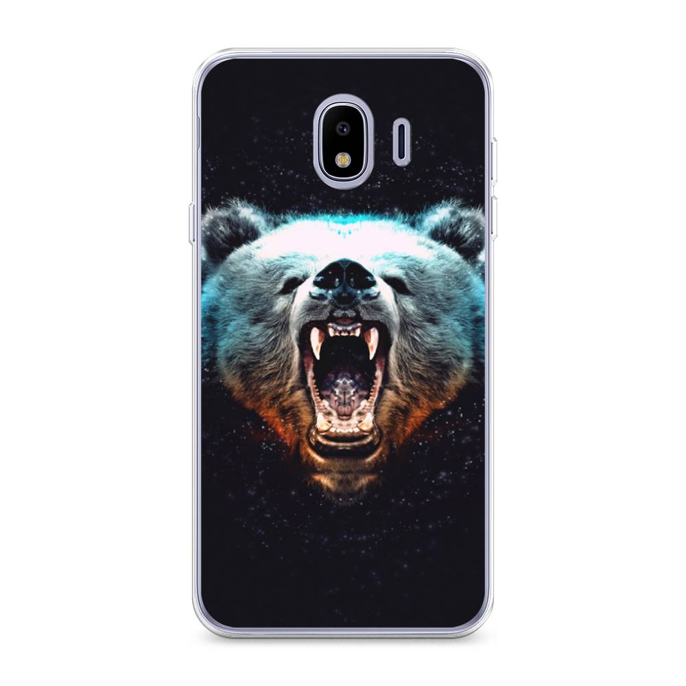 

Чехол Awog на Samsung Galaxy J4 "Медведь", Коричневый;голубой;черный, 26450-2