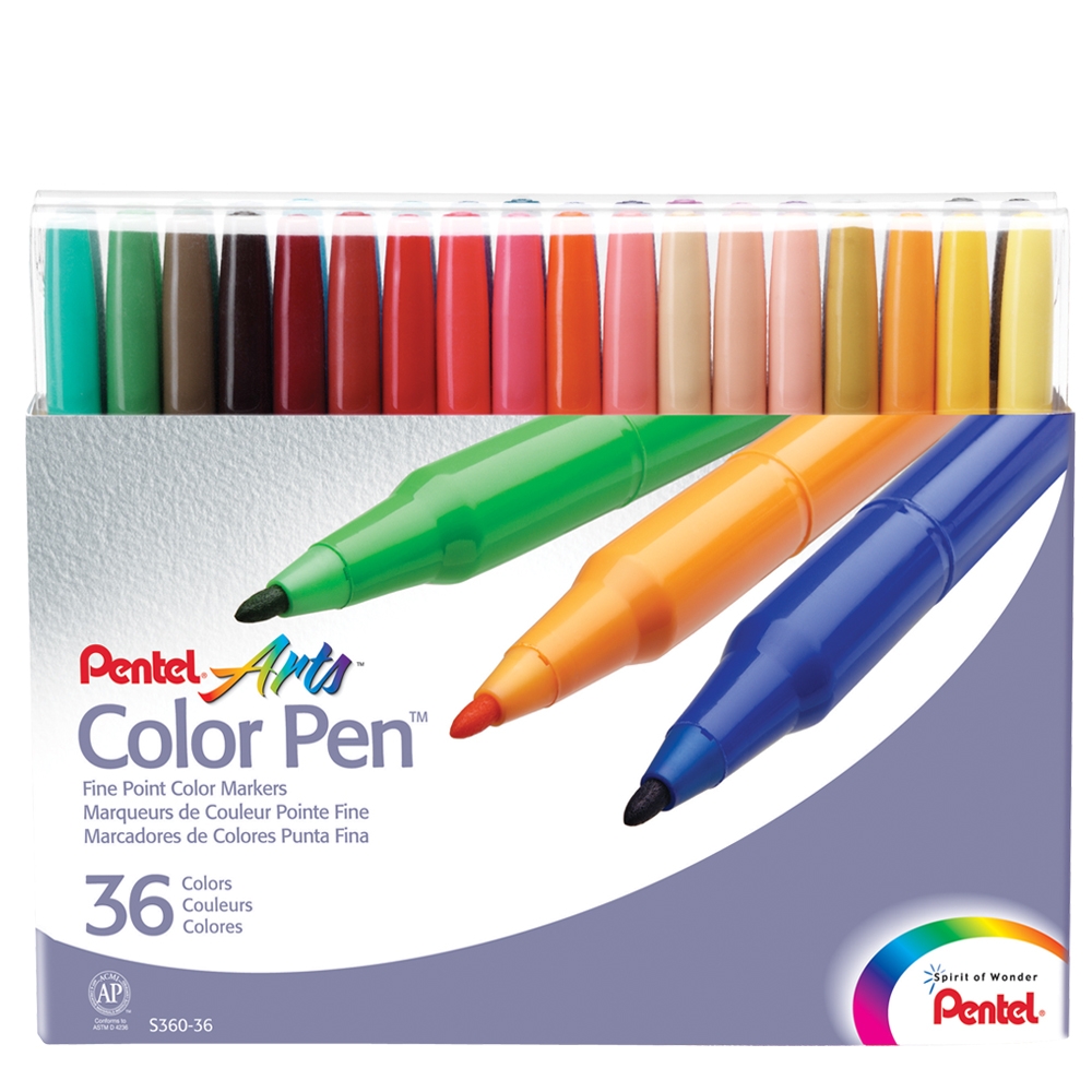 Фломастеры 36 цвет. Color Pen