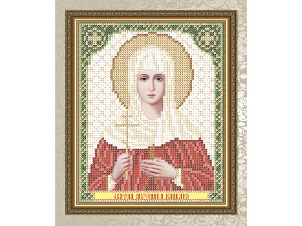 

Рисунок на ткани «Св. Мученица Клавдия»