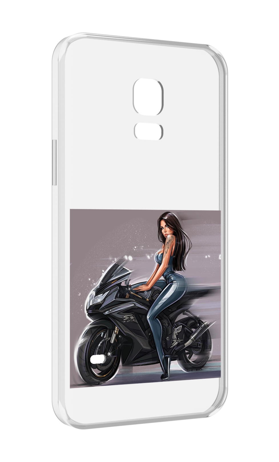 

Чехол MyPads девушка-на-мотоцикле для Samsung Galaxy S5 mini, Прозрачный, Tocco