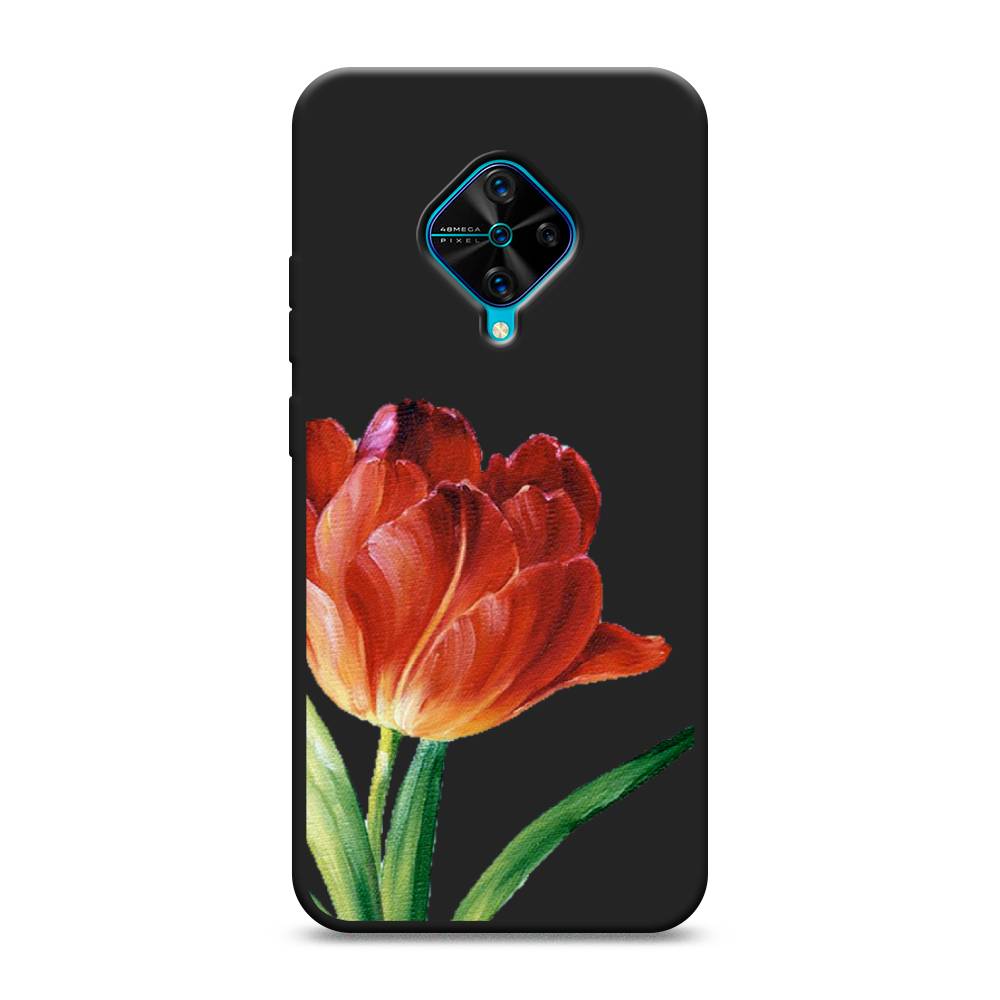 

Чехол Awog на Vivo V17/Y9s "Красный тюльпан", Разноцветный, 261552-1