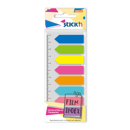

Упаковка закладок STICK`N 27087, 45x12 мм, 8 цв х 10 лист 24шт в упаковке, Разноцветный