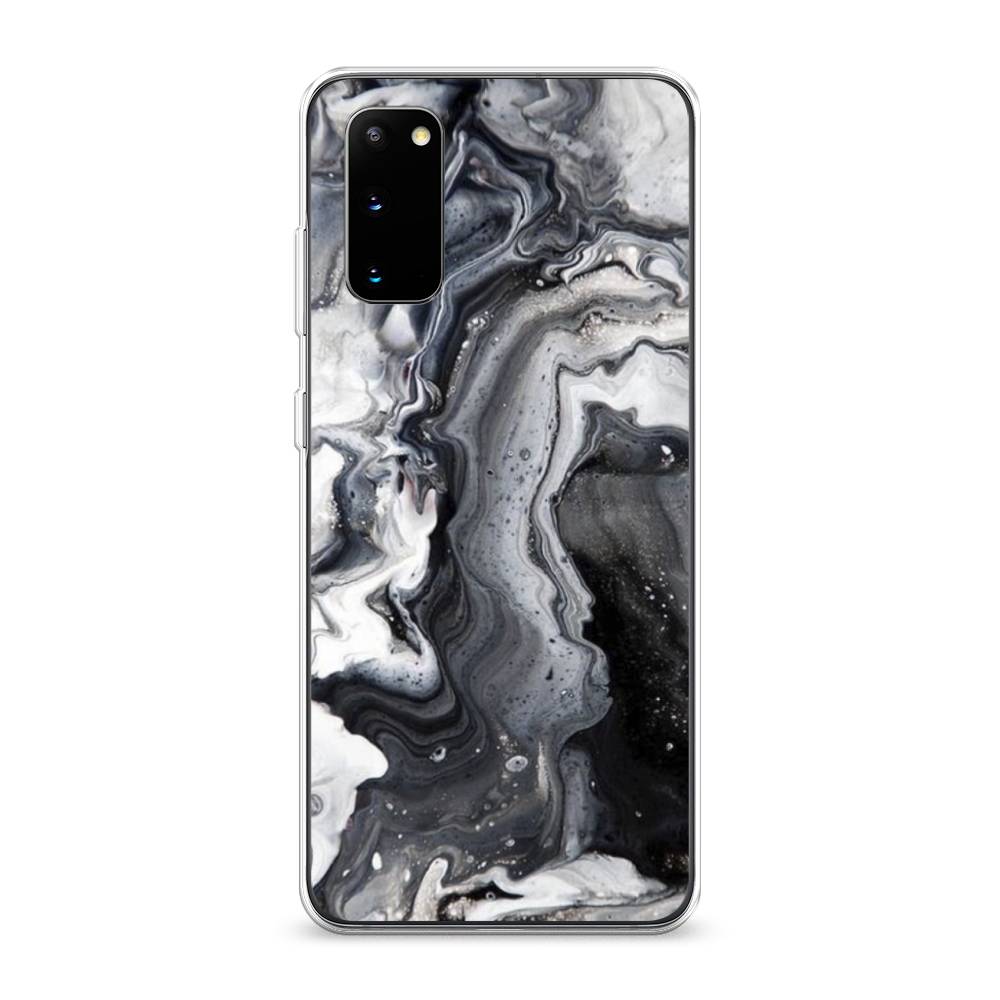 

Чехол Awog на Samsung Galaxy S20 "Бело-черные сложные полосы", Разноцветный, 29250-3