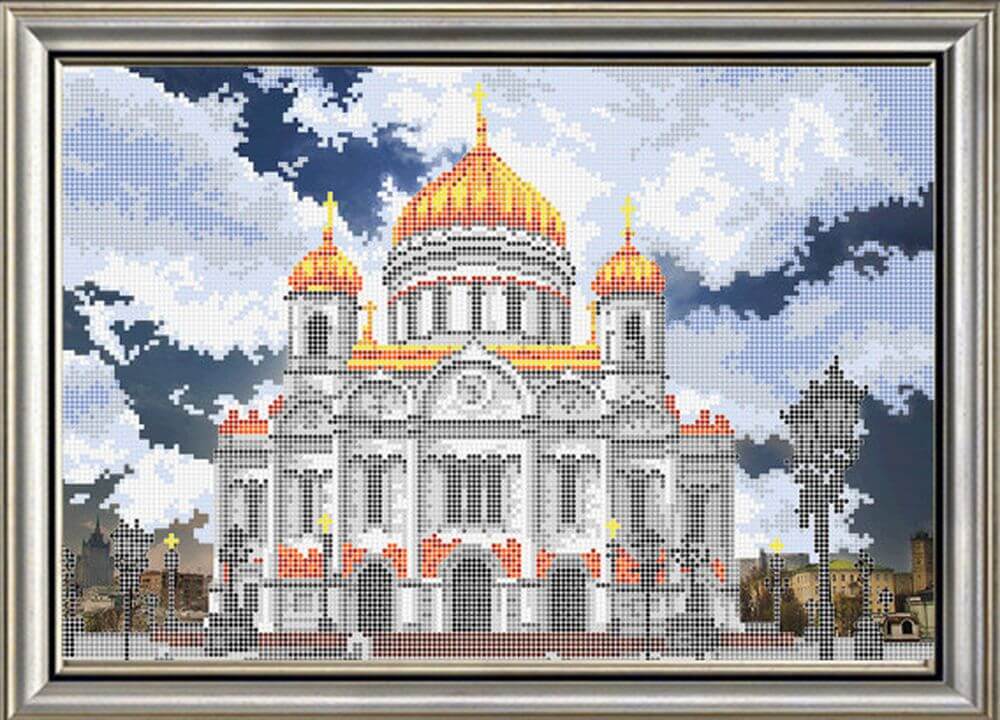 

Рисунок на ткани «Храм Христа Спасителя»