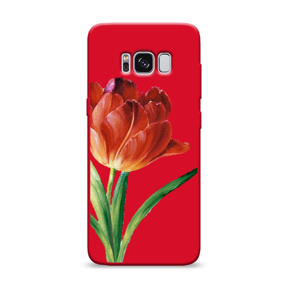 

Чехол Awog на Samsung Galaxy S8 "Красный тюльпан", Разноцветный, 24753-1