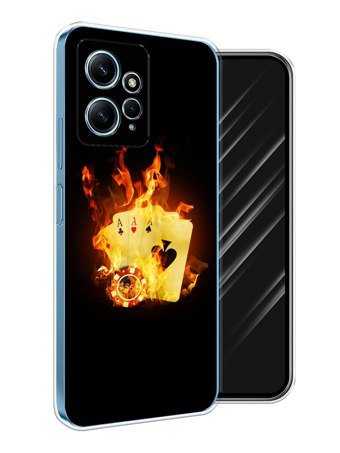 

Чехол Awog на Xiaomi Redmi Note 12 4G "Горящие карты", Черный;оранжевый, 318350-1