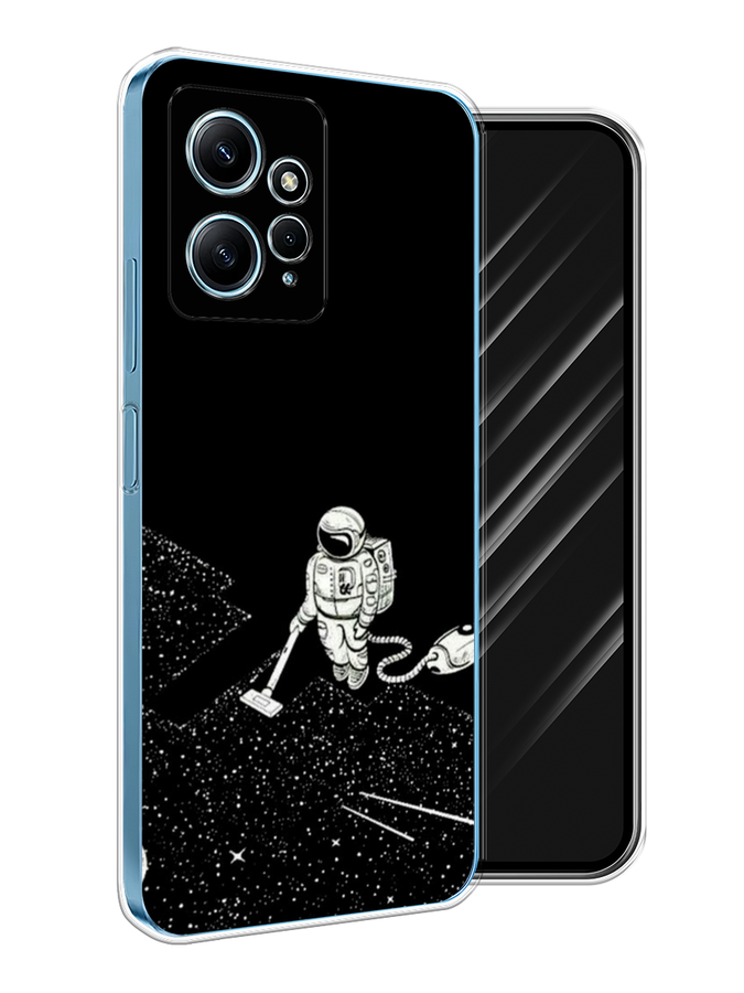 

Чехол Awog на Xiaomi Redmi Note 12 4G "Космонавт с пылесосом", Белый, 318350-1
