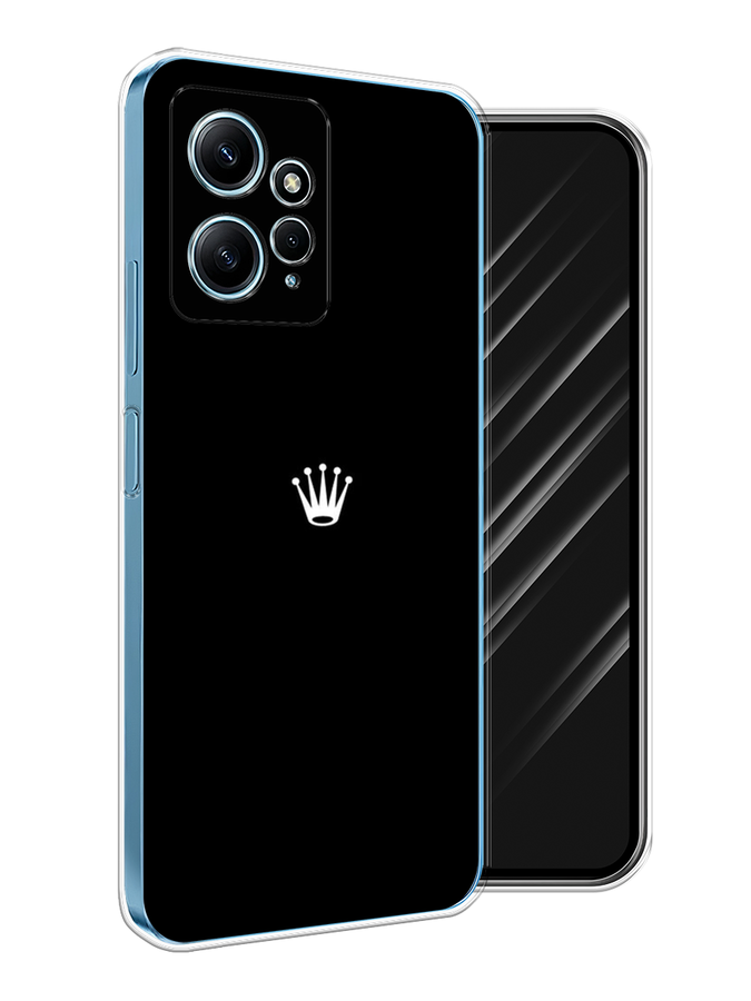 

Чехол Awog на Xiaomi Redmi Note 12 4G "Белая корона на черном фоне", Черный, 318350-1