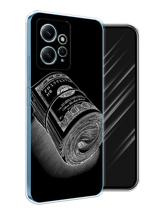 

Чехол Awog на Xiaomi Redmi Note 12 4G "Кубышка денег", Черный;серебристый, 318350-1