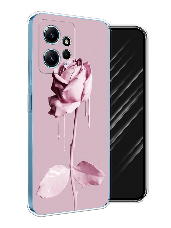 

Чехол Awog на Xiaomi Redmi Note 12 4G "Роза в краске", Белый;розовый, 318350-1