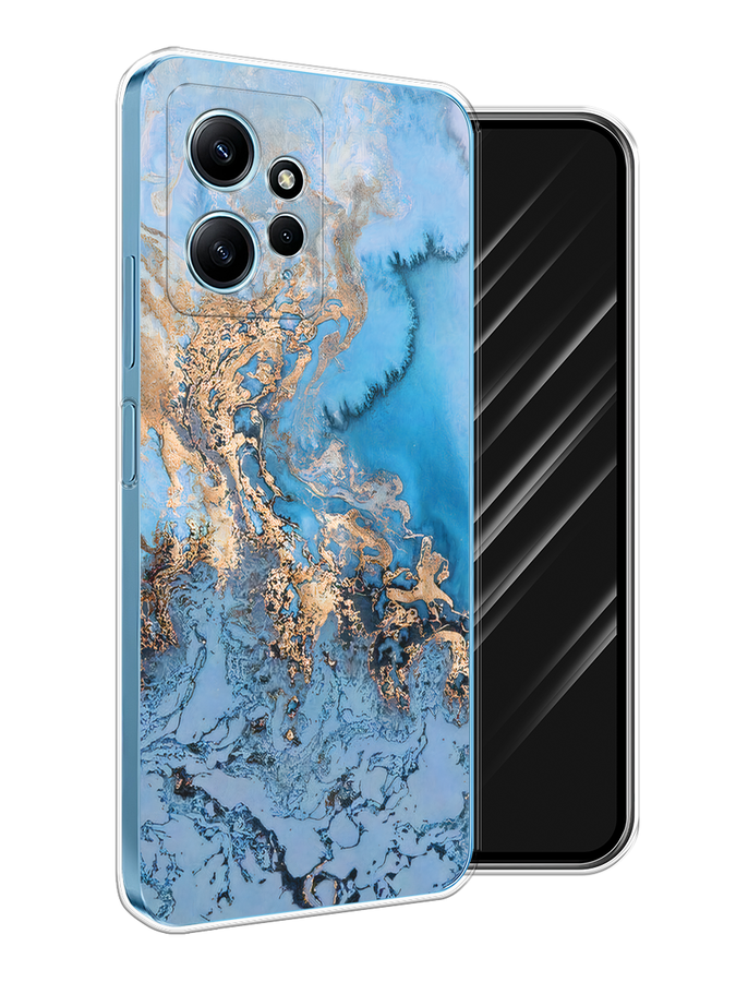 

Чехол Awog на Xiaomi Redmi Note 12 4G "Морозная лавина синяя", Серебристый, 318350-1